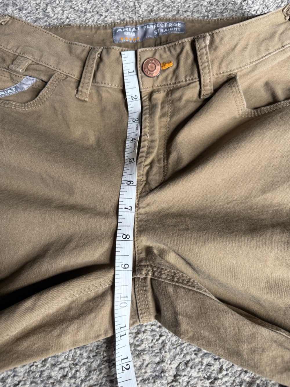 Ariat Brown Cargo Work Pants with Utility Pocket - Picture 13 of 16